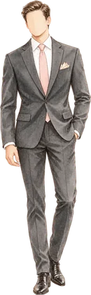 Traje formal color carbón